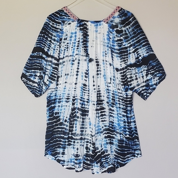 Revolve Gypsy 05 Voile Tunic Womens Small Tiger Tie Dye Print - Picture 9 of 9
